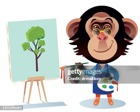 Painter Chimpanzee Painter Chimpanzee