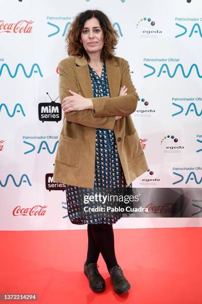 Neus Sanz attends the MiM Series awards at Puerta de America Hotel on February 22, 2022 in Madrid, Spain.