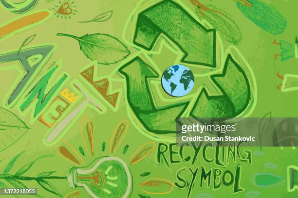 ilustraciones, imágenes clip art, dibujos animados e iconos de stock de concepto de desarrollo sostenible. - green inspiring backgrounds