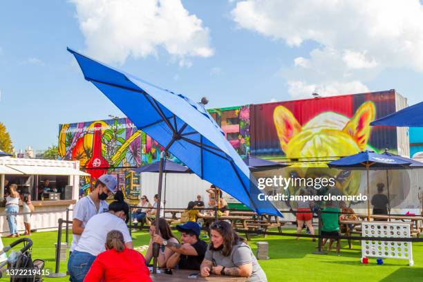wynwood district miami design district, miami, florida, united states of america usa - art basel stock pictures, royalty-free photos & images