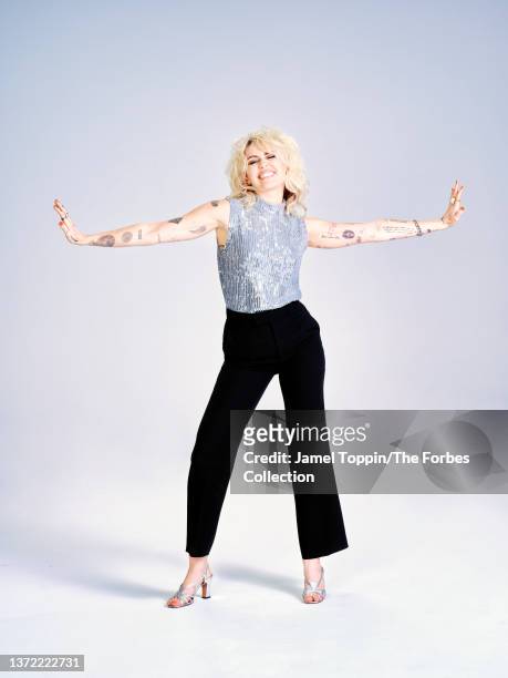 Actress/singer Miley Cyrus is photographed for Forbes Magazine on October 27, 2021 in Los Angeles, California. PUBLISHED IMAGE. CREDIT MUST READ:...