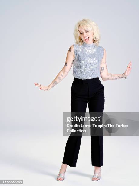 Actress/singer Miley Cyrus is photographed for Forbes Magazine on October 27, 2021 in Los Angeles, California. PUBLISHED IMAGE. CREDIT MUST READ:...
