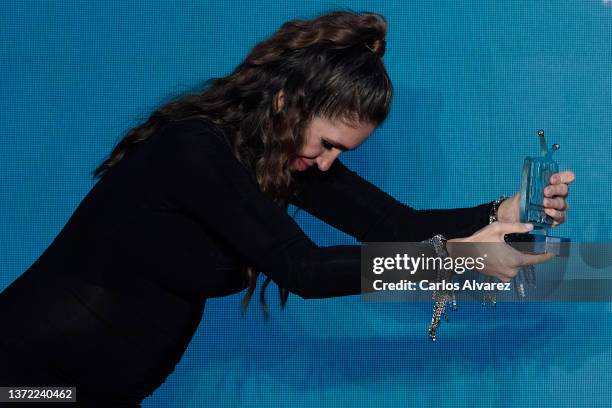 Actress Elena Furiase attends the 'MiM Series' awards ceremony at the Puerta de America Hotel on February 22, 2022 in Madrid, Spain.