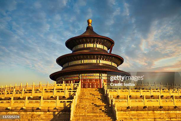 templo del cielo en beijing, china - temple of heaven fotografías e imágenes de stock