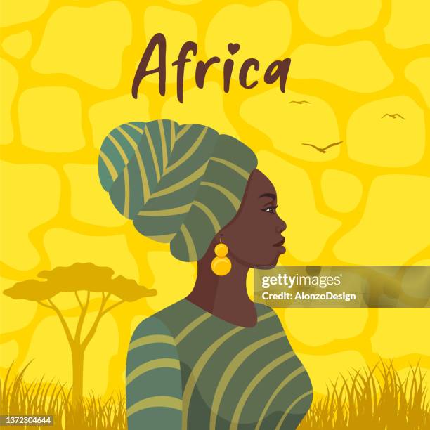 illustrations, cliparts, dessins animés et icônes de femme d'afrique - jewellery banner design ideas