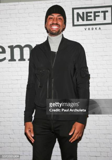 Former NBA Player Jared Jeffries attends a conversation and launch for "The Alchemy" hosted by Founder/CEO Of "A Mind's Pursuit" Mike at Skybar on...