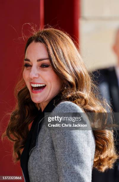 Catherine, Duchess of Cambridge attends Christian IX's Palace on February 23, 2022 in Copenhagen, Denmark. The Duchess of Cambridge visits Copenhagen...