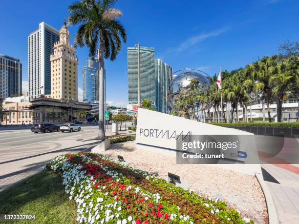 port miami - port of miami dade stock pictures, royalty-free photos & images