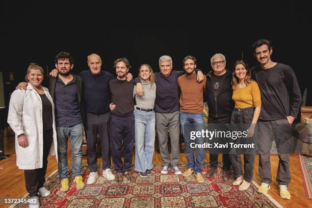 Merce Martinez, Marc Pujol, Paco Mir, Lorenzo Gonzalez, Irene Jodar, Carles Sans, Rai Borrell, Joan Gracia and Marc Garcia Rami poses for a portrait...