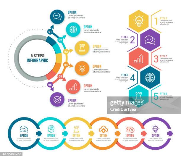 bildbanksillustrationer, clip art samt tecknat material och ikoner med infographic elements - 8 muses