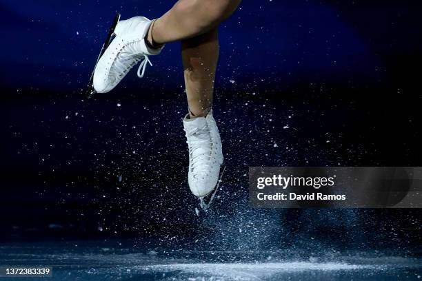 Alysa Liu of Team United States skates during the Figure Skating Gala Exhibition on day sixteen of the Beijing 2022 Winter Olympic Games at Capital...