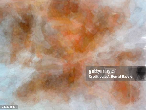 abstract background, canvas with oil paint with brush strokes of brown color. - brown watercolor stock-fotos und bilder