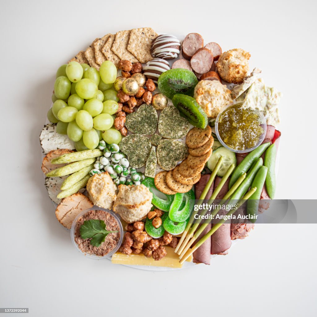 Fresh Charcuterie Board for St. Patrick's Day