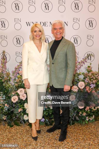 Holly Willoughby and Phillip Schofield attend Holly Willoughby's Wylde Moon X ENO immersive night to ignite your senses celebrating the launch of...