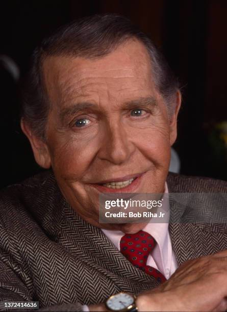 Comedian Milton Berle, photographed inside his office, April 9, 1985 in Beverly Hills, California.