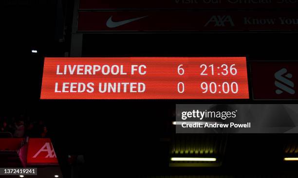 Score In Football Premier League Scoreboard Photos and Premium High Res Pictures - Getty ...