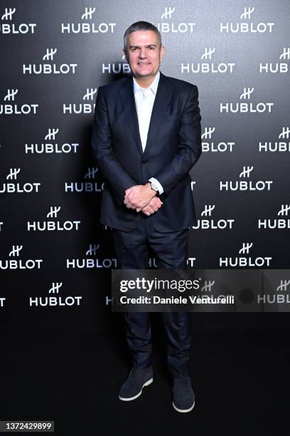 Ricardo Guadalupe attends the celebration of the Hublot Milano boutique opening during the Milan Fashion Week Fall/Winter 2022/2023 at East End...