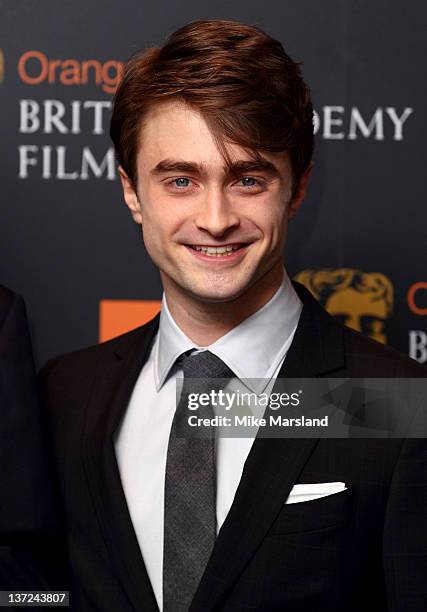 Daniel Radcliffe attends the nomination announcement for The Orange British Academy Film Awards 2012 at BAFTA on January 17, 2012 in London, England.