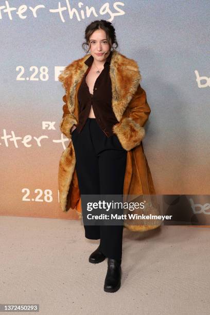 Gideon Adlon attends the 5th and final season celebration of FX's "Better Things" at Hollywood Forever on February 23, 2022 in Hollywood, California.