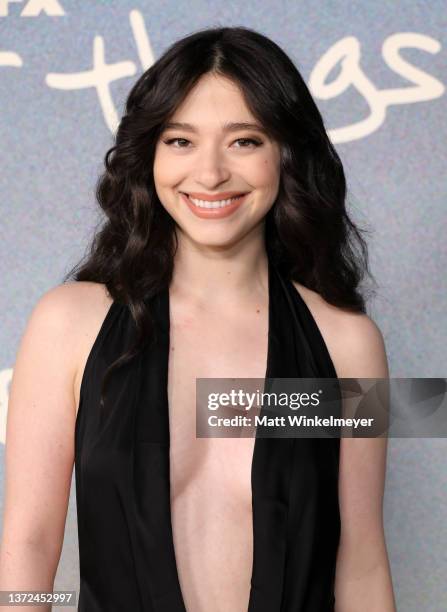 Mikey Madison attends the 5th and final season celebration of FX's "Better Things" at Hollywood Forever on February 23, 2022 in Hollywood, California.