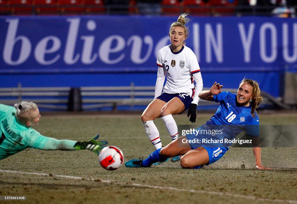 2022 SheBelieves Cup - Iceland v United States