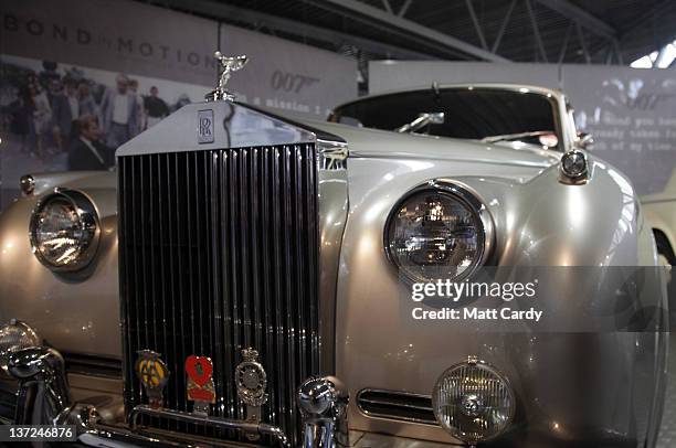 Rolls-Royce Silver Cloud II that was used in the James Bond film A View To A Kill and is currently being displayed at the Bond In Motion exhibition...