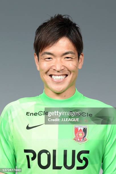 Shusaku Nishikawa of Urawa Red Diamonds poses at the portrait session on February 1, 2022 in Japan.