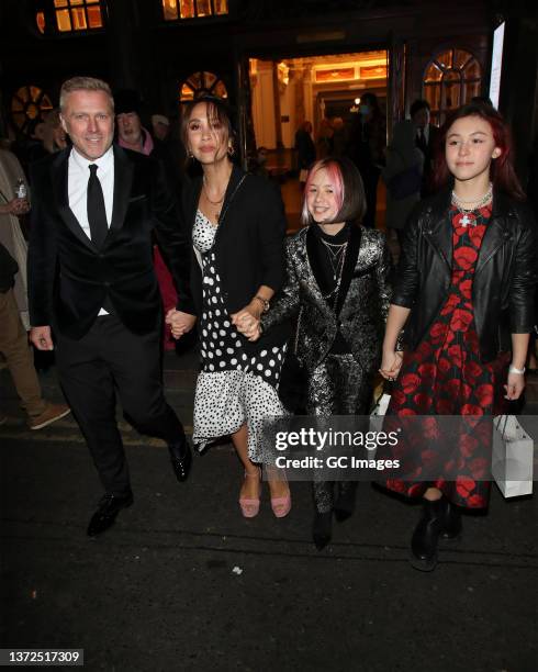 Myleene Klass, Simon Motson with her daughters, Hero and Ava, seen at launch of the lifestyle brand 'Wylde Moon' first fragrance - The Wild - at The...