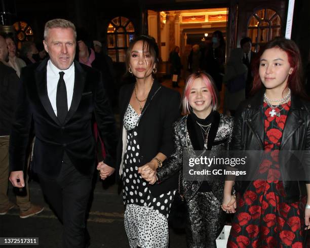 Myleene Klass, Simon Motson with her daughters, Hero and Ava, seen at launch of the lifestyle brand 'Wylde Moon' first fragrance - The Wild - at The...