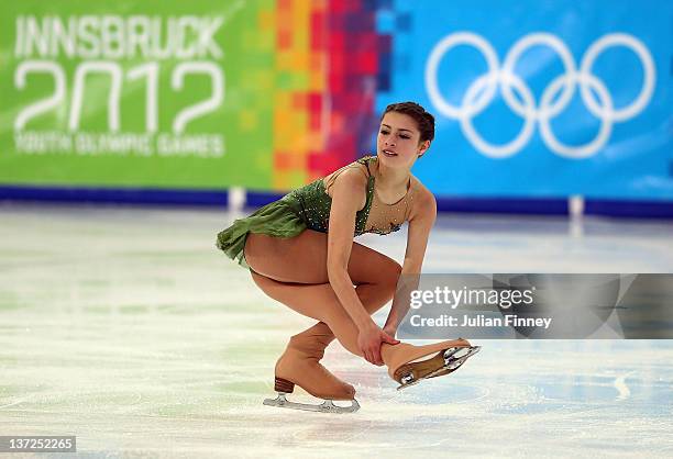 Chantelle Kerry of Australia performs in the Ladies Free Figure Skating during the Winter Youth Olympic Games on January 17, 2012 in Innsbruck,...