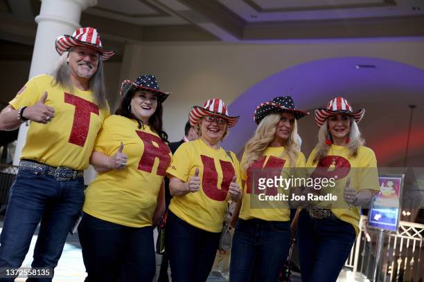 Michael Manuel, Kristi Mitts, Lisa Wolf, Vanessa Broussard, and Sandy Pate attend the Conservative Political Action Conference at The Rosen Shingle...