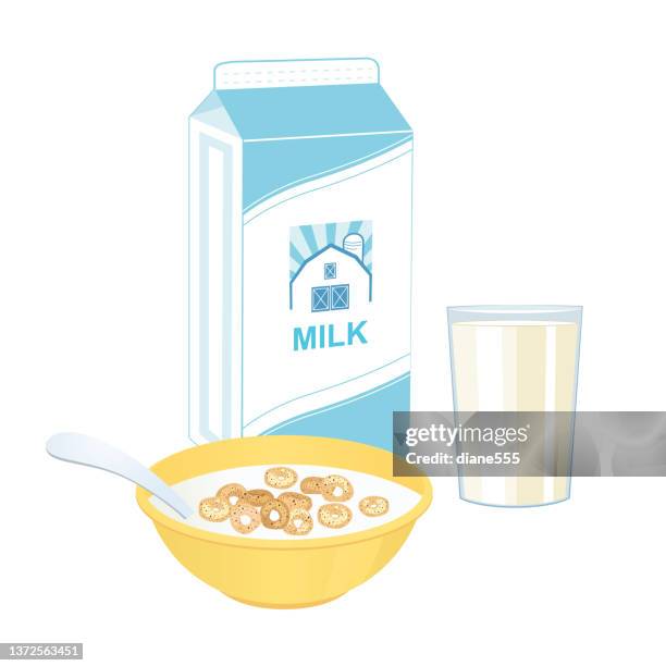 glass of milk on a transparent background - milk carton stock illustrations