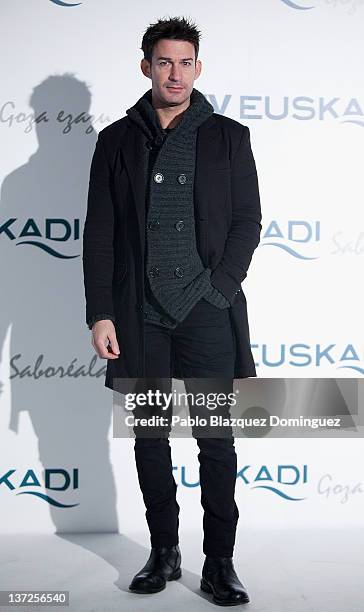 Actor Eduardo Aldan attends Basque Country Tourism Campaign Presentation at Cibeles Palace on January 17, 2012 in Madrid, Spain.