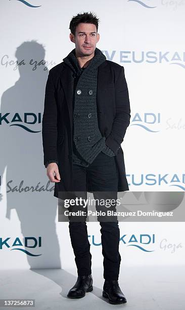 Actor Eduardo Aldan attends Basque Country Tourism Campaign Presentation at Cibeles Palace on January 17, 2012 in Madrid, Spain.