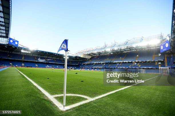 General view of the stadium prior to the start of the FA Youth Cup sixth round match between Chelsea and Blackpool at Stamford Bridge on February 24,...