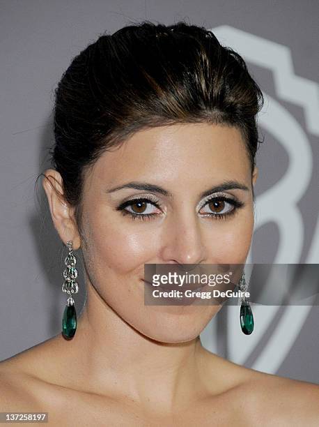 Actress Jamie Sigler arrives at 13th Annual Warner Bros. And InStyle Golden Globe After Party at The Beverly Hilton hotel on January 15, 2012 in...