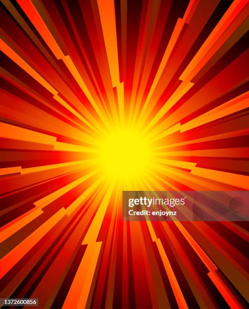 stockillustraties, clipart, cartoons en iconen met bright red and yellow comic star burst background - rode achtergrond