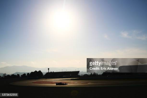 General view of the track during Day Two of F1 Testing at Circuit de Barcelona-Catalunya on February 24, 2022 in Barcelona, Spain.