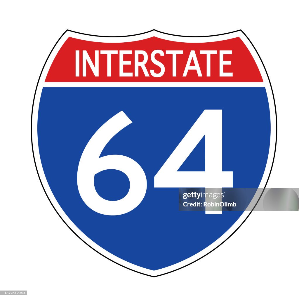 Interstate 64 Road Sign High-Res Vector Graphic - Getty Images