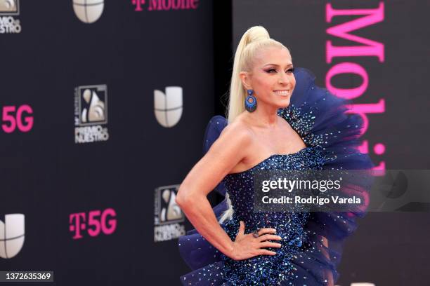 Yuri attends Univision's 34th Edition Of Premio Lo Nuestro a la Música Latina at FTX Arena on February 24, 2022 in Miami, Florida.