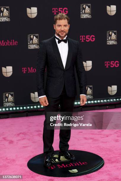 David Bisbal attends Univision's 34th Edition Of Premio Lo Nuestro a la Música Latina at FTX Arena on February 24, 2022 in Miami, Florida.