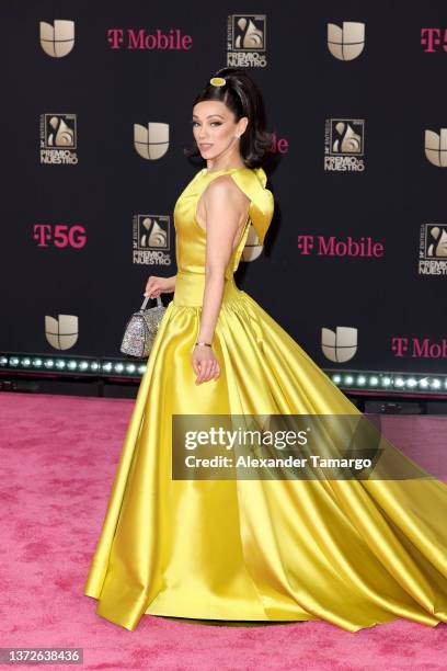 Rosy McMichael attends Univision's 34th Edition Of Premio Lo Nuestro a la Música Latina at FTX Arena on February 24, 2022 in Miami, Florida.