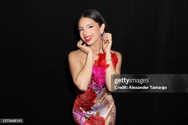 Ángela Aguilar attends Univision's 34th Edition Of Premio Lo Nuestro a la Música Latina at FTX Arena on February 24, 2022 in Miami, Florida.