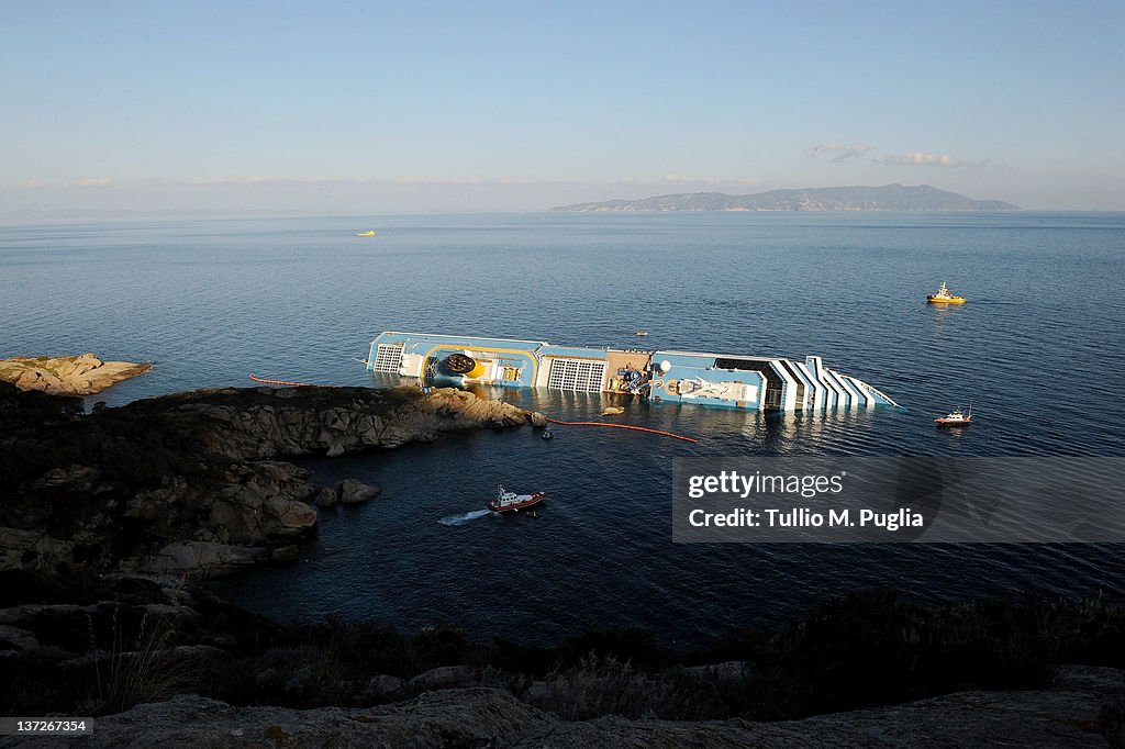 Search For Survivors Continues On Cruise Ship Costa Concordia