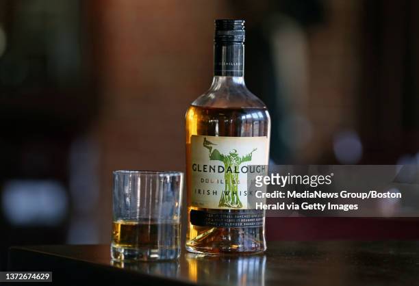 Glendalough Double Barrel Irish Whiskey pictured at The Blarney Stone in Dorchester. Wednesday, March 15, 2017. Staff photo by John Wilcox.