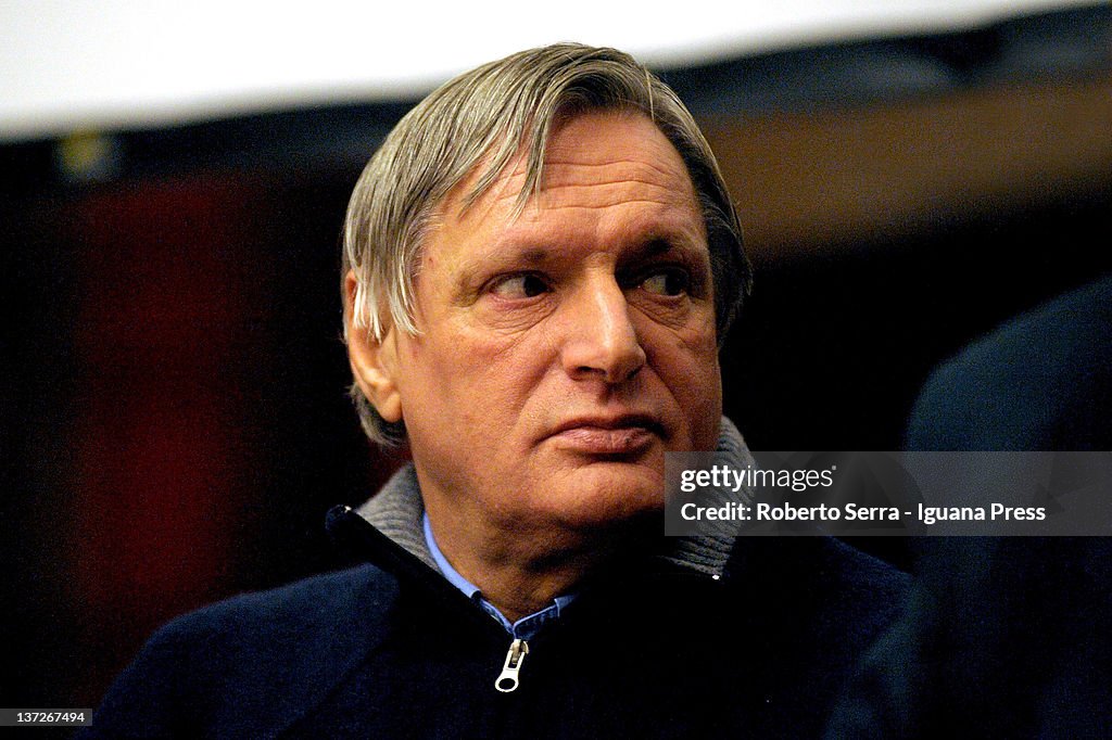 Don Luigi Ciotti Presents His Latest Book 'La Speranza Non E' In Vendita'