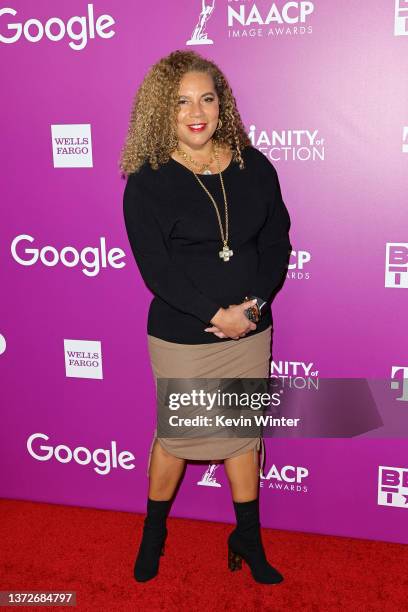 Kelli Richardson Lawson attends the 53rd NAACP Image Awards Nominees Reception on February 24, 2022 in Beverly Hills, California.