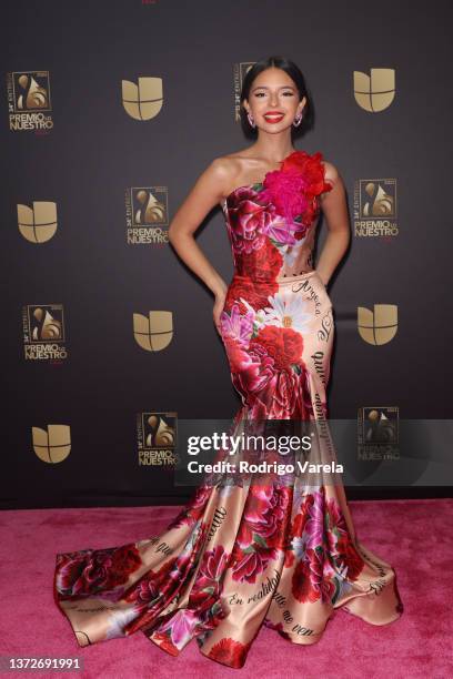 Angelica Aguilar attends Univision's 34th Edition Of Premio Lo Nuestro a la Música Latina at FTX Arena on February 24, 2022 in Miami, Florida.