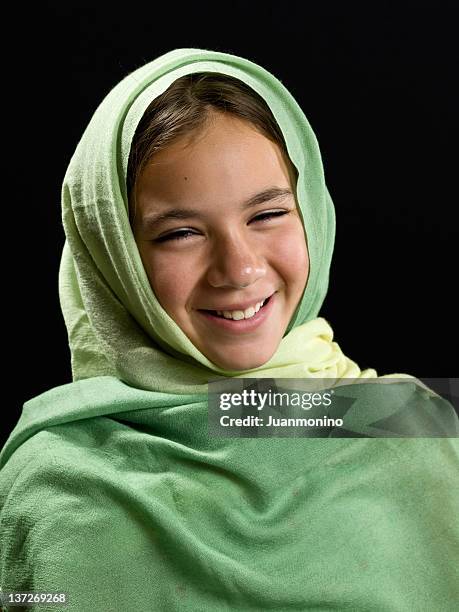 middle eastern little girl - moroccan girl stock pictures, royalty-free photos & images