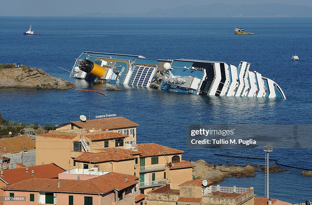 Search For Survivors Continues On Cruise Ship Costa Concordia